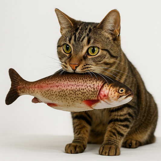 Fladdrande Interaktiv Fiskleksak för Katter (USB-Laddning)